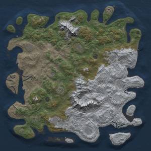 Thumbnail Rust Map: Procedural Map, Size: 5000, Seed: 1335699302, 19 Monuments