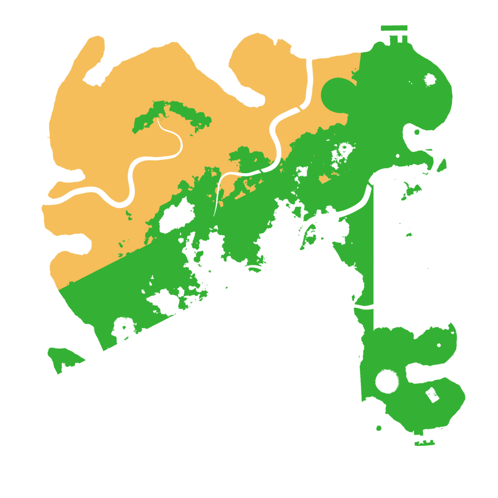 Biome Rust Map: Procedural Map, Size: 3800, Seed: 10588397
