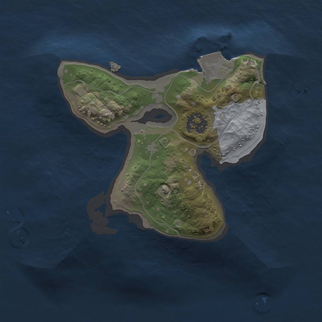 Rust Map: Procedural Map, Size: 1500, Seed: 78617861, 3 Monuments