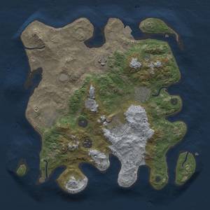 Thumbnail Rust Map: Procedural Map, Size: 3200, Seed: 1183125321, 12 Monuments