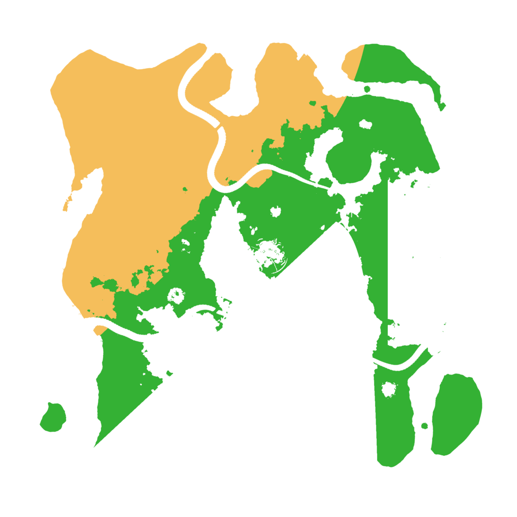 Biome Rust Map: Procedural Map, Size: 3200, Seed: 1183125321