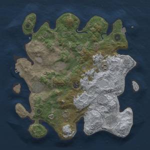 Thumbnail Rust Map: Procedural Map, Size: 3400, Seed: 1951478137, 14 Monuments