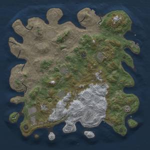 Thumbnail Rust Map: Procedural Map, Size: 4500, Seed: 736400954, 19 Monuments