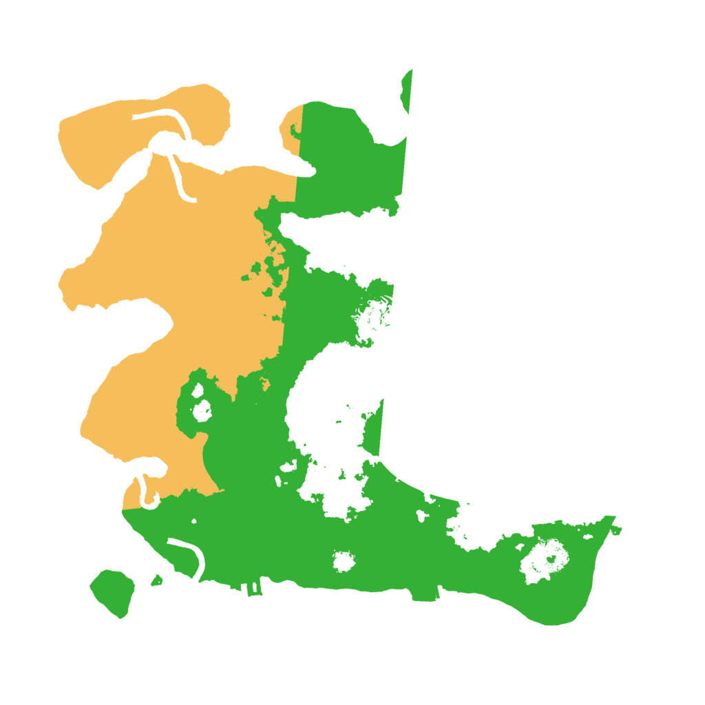 Biome Rust Map: Procedural Map, Size: 3000, Seed: 1036276166