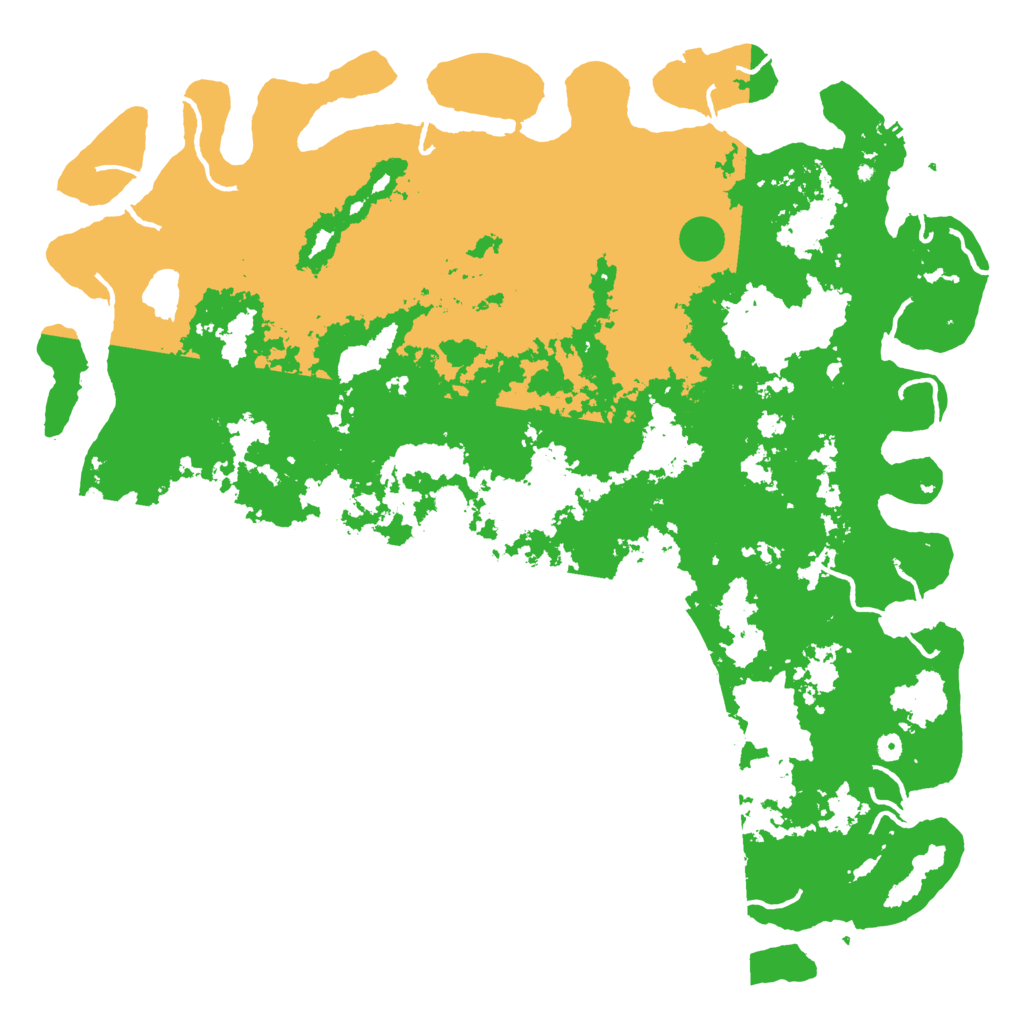 Biome Rust Map: Procedural Map, Size: 6000, Seed: 729081