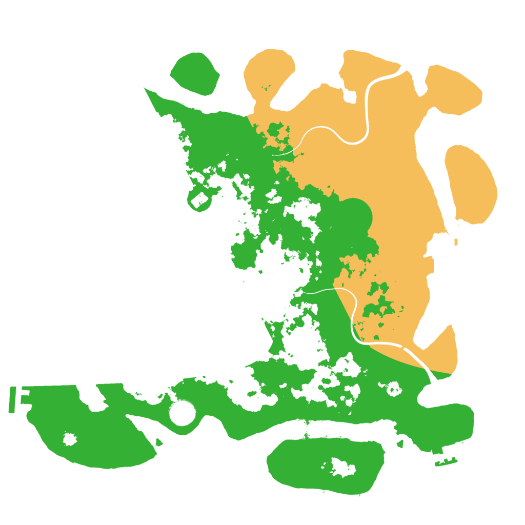 Biome Rust Map: Procedural Map, Size: 3550, Seed: 92231721
