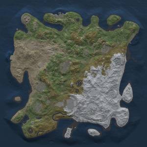 Thumbnail Rust Map: Procedural Map, Size: 3750, Seed: 273736, 18 Monuments