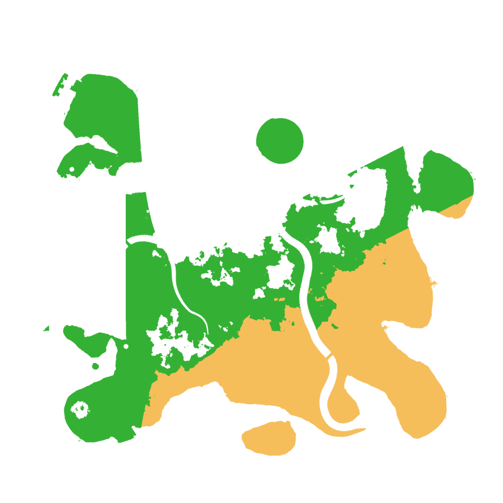 Biome Rust Map: Procedural Map, Size: 3000, Seed: 16660