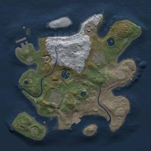 Thumbnail Rust Map: Procedural Map, Size: 2800, Seed: 175879402, 8 Monuments