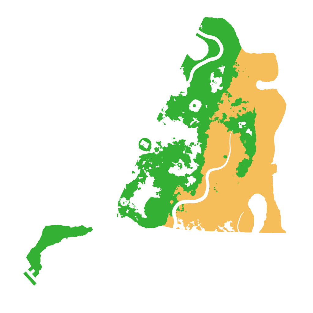 Biome Rust Map: Procedural Map, Size: 3900, Seed: 77174348