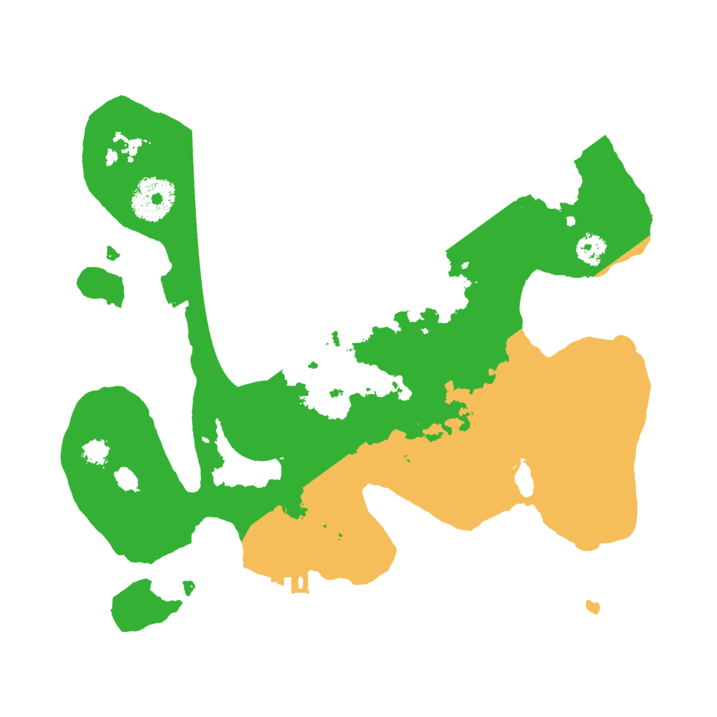 Biome Rust Map: Procedural Map, Size: 2500, Seed: 1398963165
