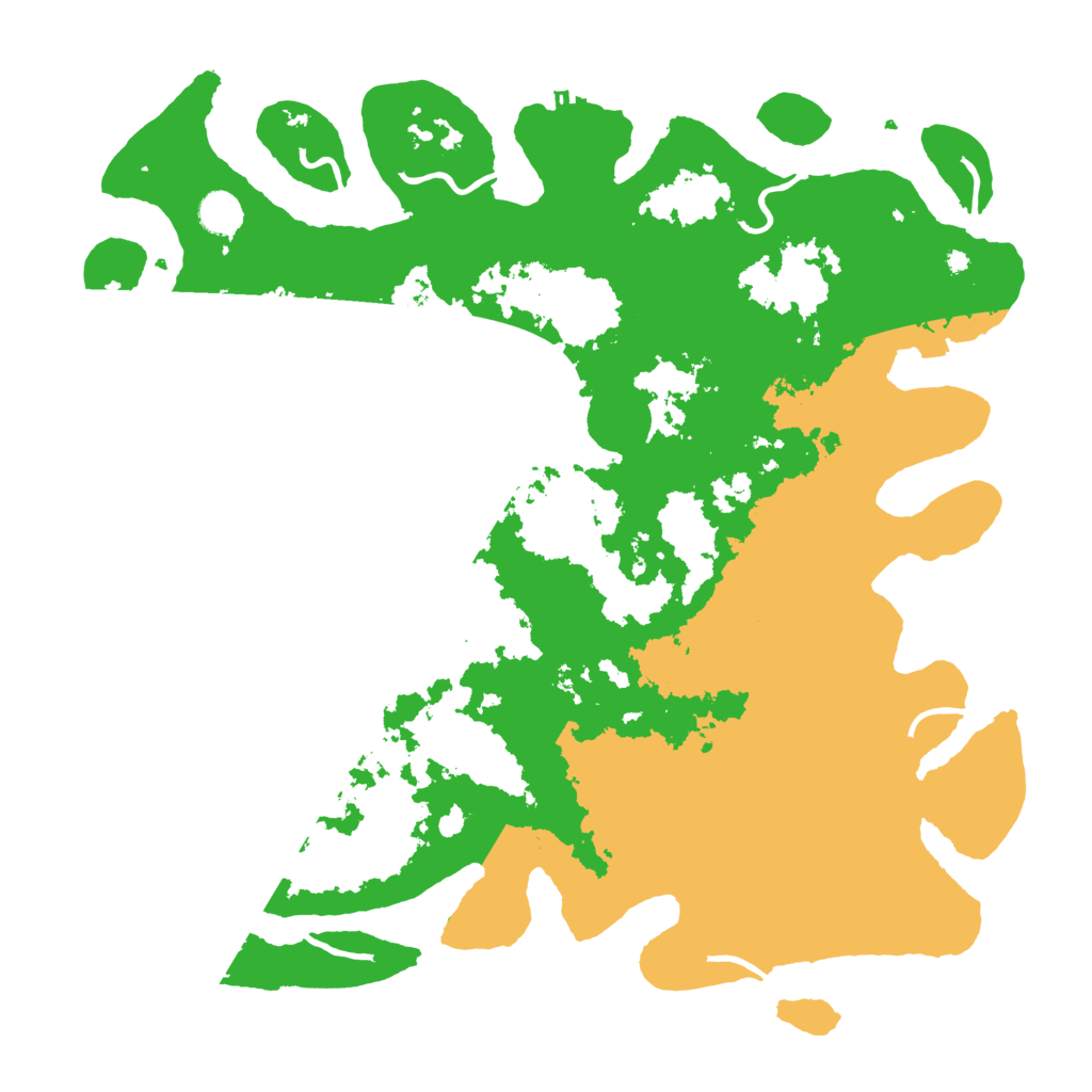 Biome Rust Map: Procedural Map, Size: 4500, Seed: 85114514
