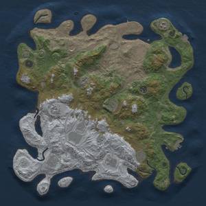 Thumbnail Rust Map: Procedural Map, Size: 4250, Seed: 1461574793, 19 Monuments