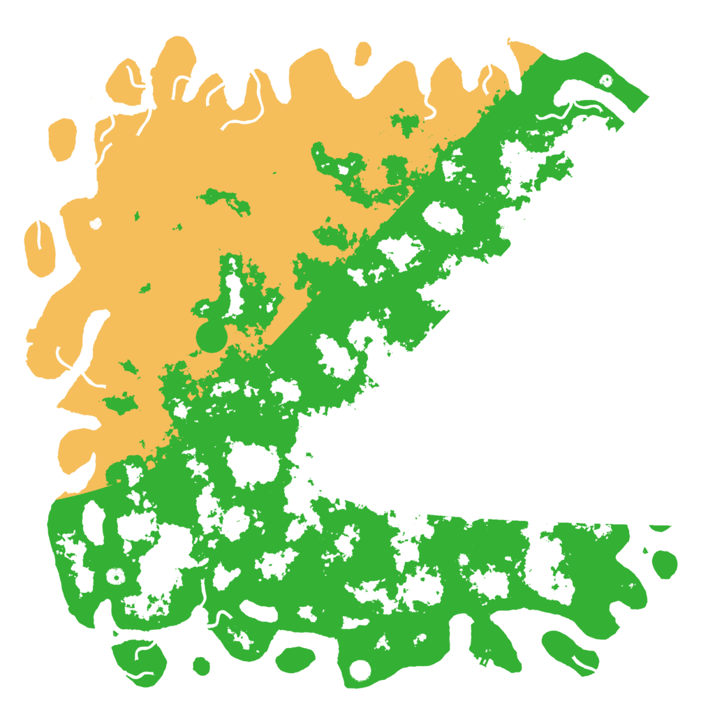 Biome Rust Map: Procedural Map, Size: 6000, Seed: 1245932395