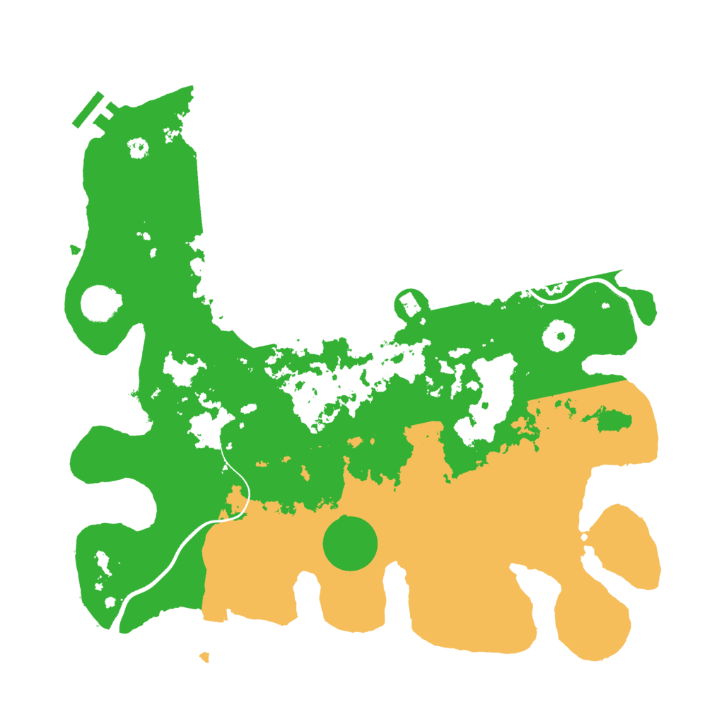 Biome Rust Map: Procedural Map, Size: 3500, Seed: 1673457247