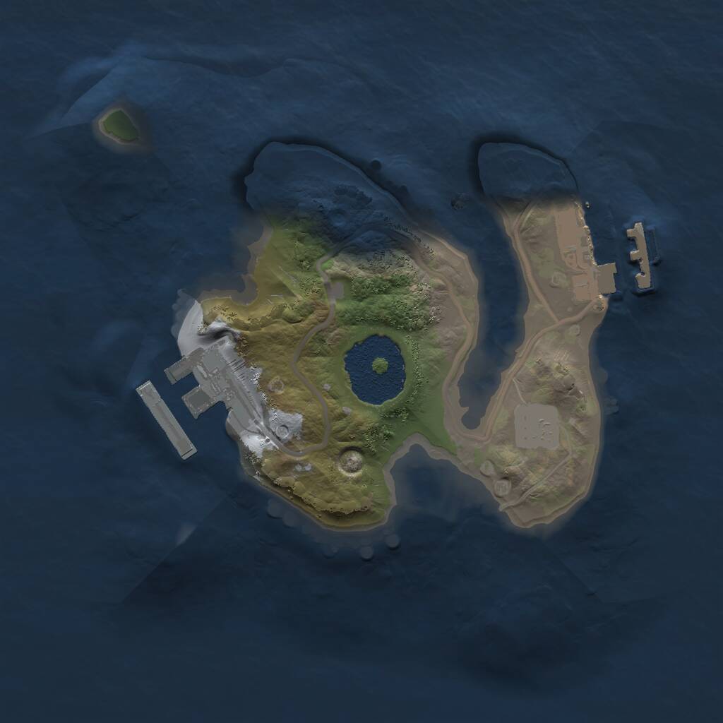 Rust Map: Procedural Map, Size: 1700, Seed: 25412423, 3 Monuments