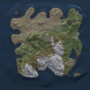 Thumbnail Rust Map: Procedural Map, Size: 3000, Seed: 2021004236, 12 Monuments