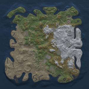 Thumbnail Rust Map: Procedural Map, Size: 4500, Seed: 5022024, 19 Monuments