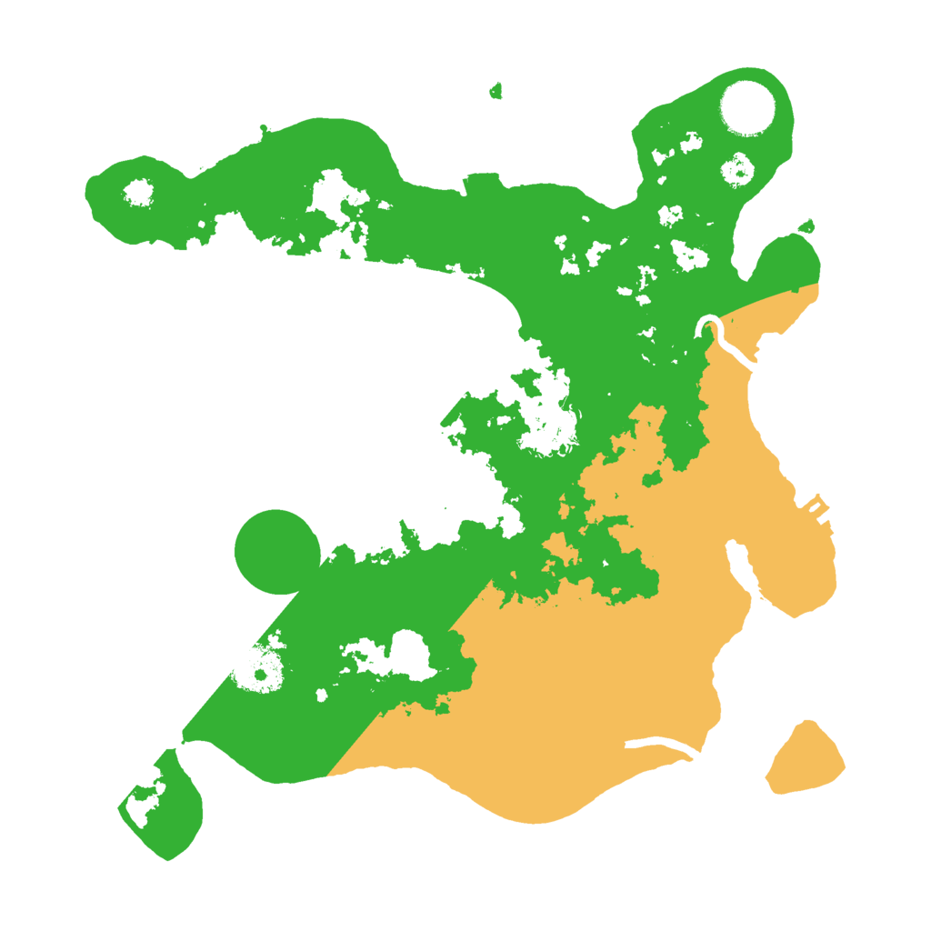Biome Rust Map: Procedural Map, Size: 3000, Seed: 1214596010
