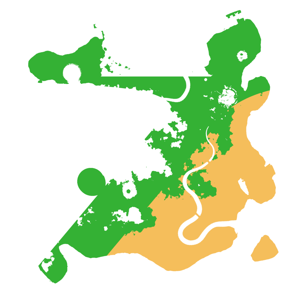 Biome Rust Map: Procedural Map, Size: 3000, Seed: 1214596010