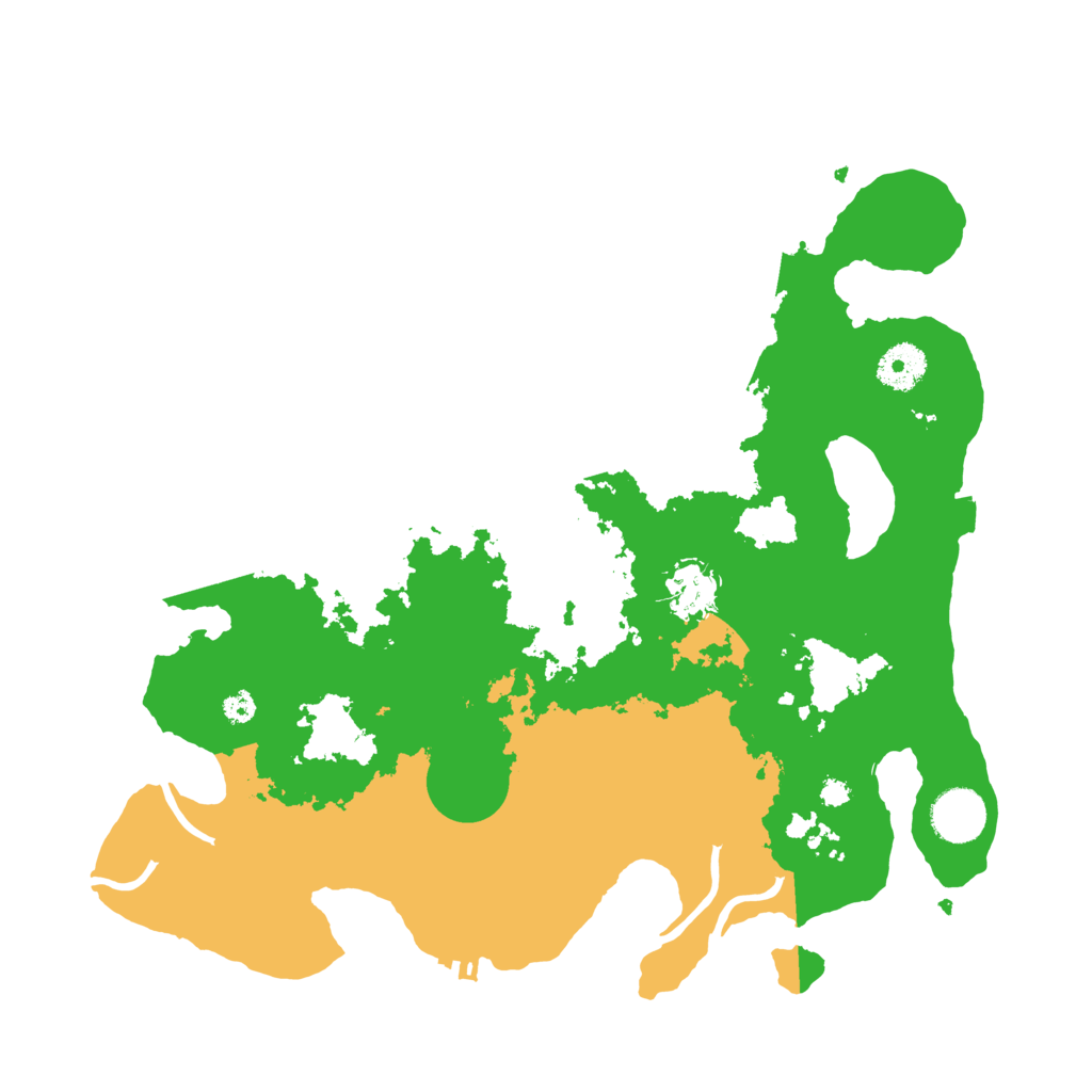 Biome Rust Map: Procedural Map, Size: 3500, Seed: 7623192