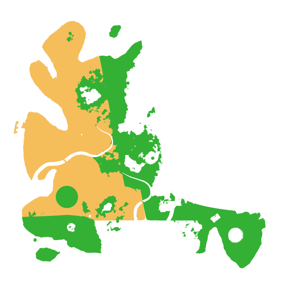 Biome Rust Map: Procedural Map, Size: 3500, Seed: 1642185326