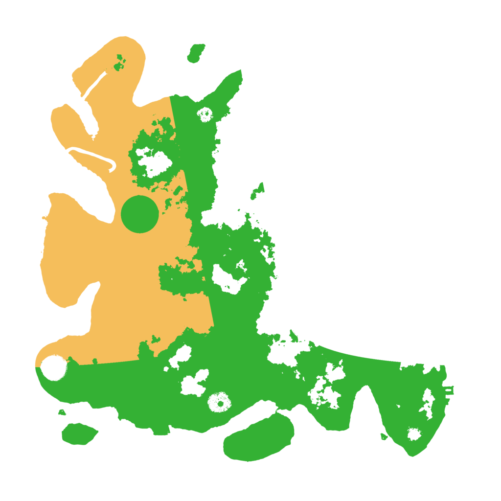 Biome Rust Map: Procedural Map, Size: 3500, Seed: 1642185326