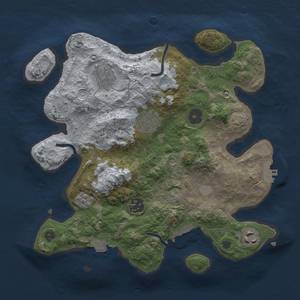 Thumbnail Rust Map: Procedural Map, Size: 3000, Seed: 23445, 13 Monuments