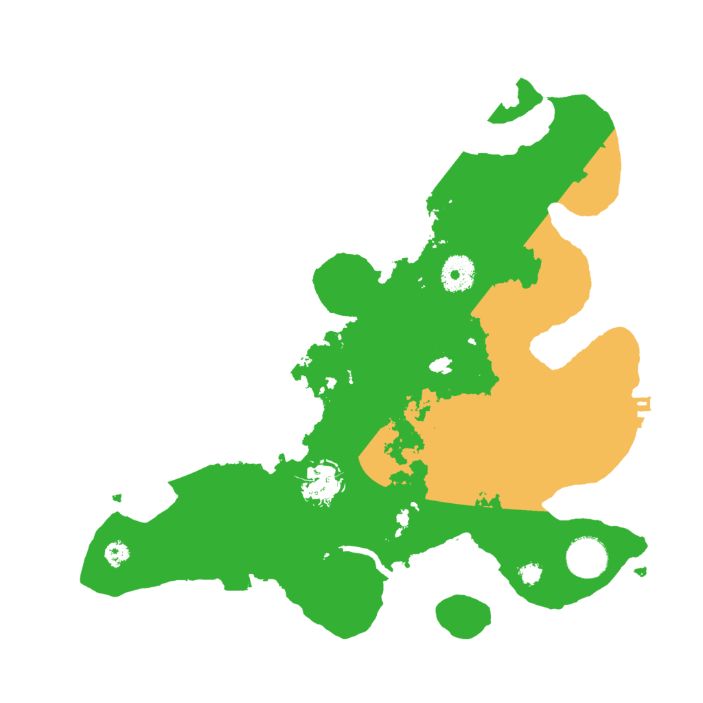 Biome Rust Map: Procedural Map, Size: 3000, Seed: 23445