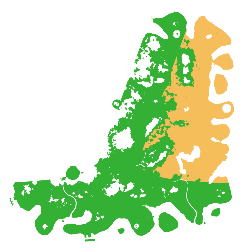 Biome Rust Map: Procedural Map, Size: 4999, Seed: 703198242