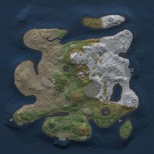 Thumbnail Rust Map: Procedural Map, Size: 2500, Seed: 25911, 8 Monuments