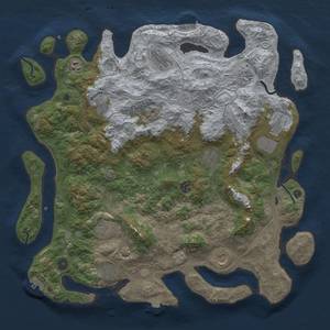 Thumbnail Rust Map: Procedural Map, Size: 4500, Seed: 861056243, 19 Monuments