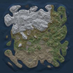 Thumbnail Rust Map: Procedural Map, Size: 4250, Seed: 1313, 19 Monuments