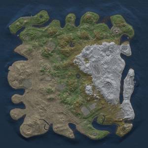 Thumbnail Rust Map: Procedural Map, Size: 4250, Seed: 281537936, 19 Monuments