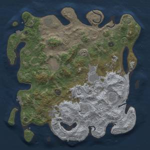 Thumbnail Rust Map: Procedural Map, Size: 4250, Seed: 3834, 19 Monuments