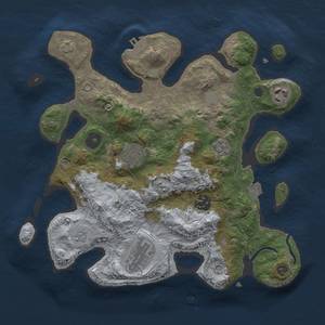 Thumbnail Rust Map: Procedural Map, Size: 3000, Seed: 1882314526, 12 Monuments