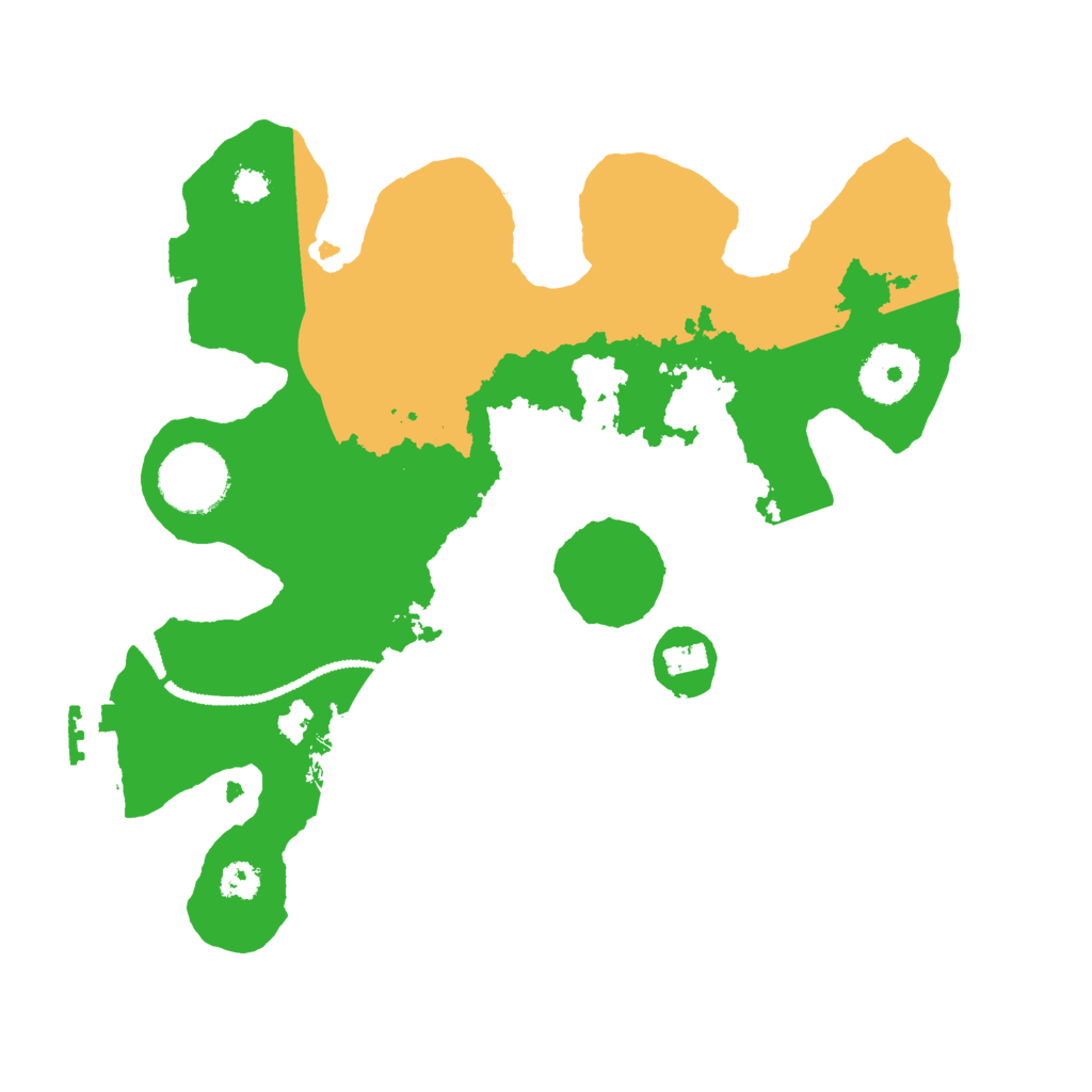 Biome Rust Map: Procedural Map, Size: 2800, Seed: 4843