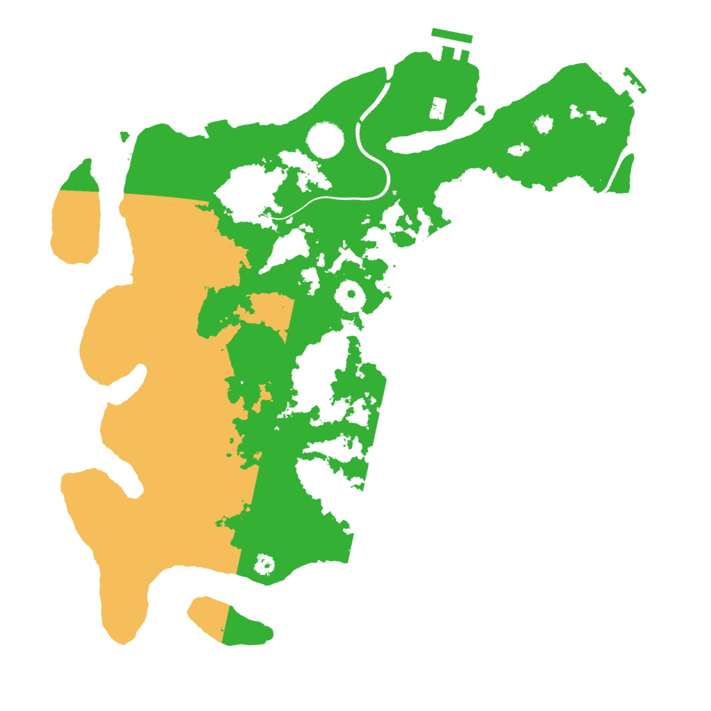 Biome Rust Map: Procedural Map, Size: 3500, Seed: 3754732