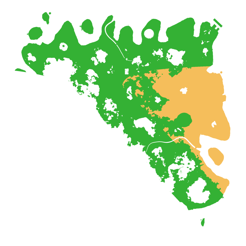 Biome Rust Map: Procedural Map, Size: 4500, Seed: 363771186