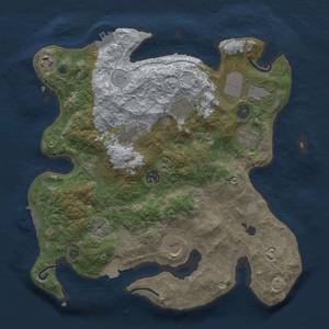 Thumbnail Rust Map: Procedural Map, Size: 3500, Seed: 475999413, 15 Monuments