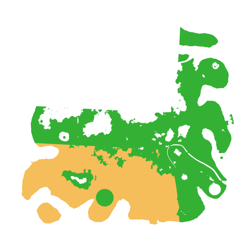 Biome Rust Map: Procedural Map, Size: 3700, Seed: 78900422