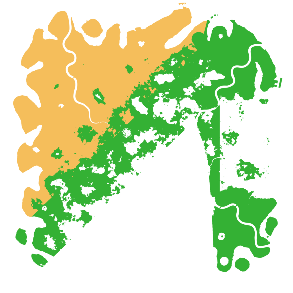 Biome Rust Map: Procedural Map, Size: 6000, Seed: 2017199986