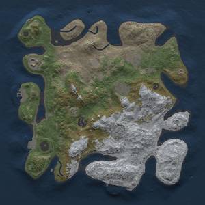 Thumbnail Rust Map: Procedural Map, Size: 3200, Seed: 1257039439, 14 Monuments