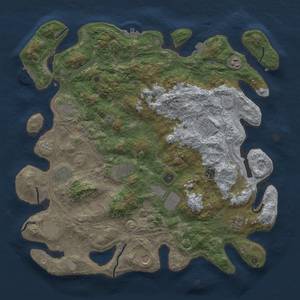 Thumbnail Rust Map: Procedural Map, Size: 4500, Seed: 554677, 19 Monuments