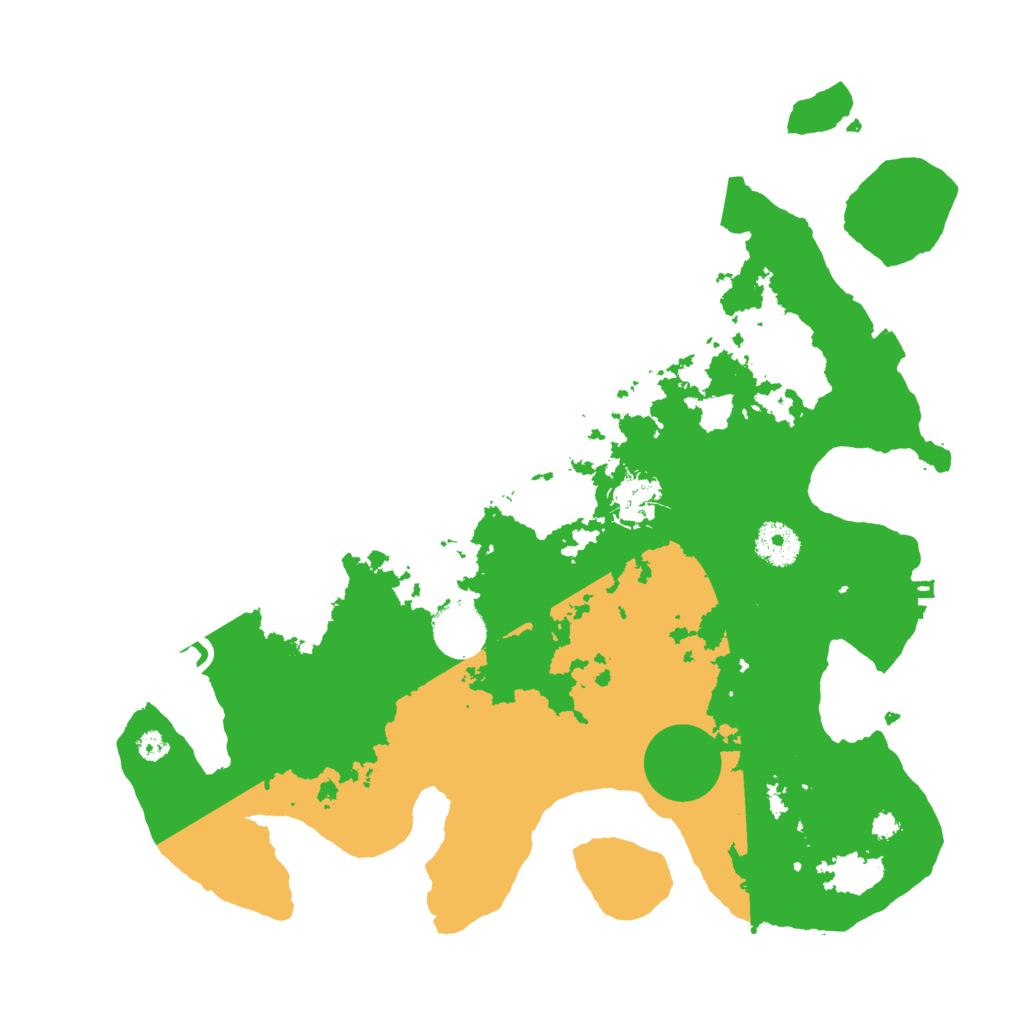 Biome Rust Map: Procedural Map, Size: 3500, Seed: 222484004