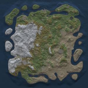 Thumbnail Rust Map: Procedural Map, Size: 4500, Seed: 758682993, 19 Monuments