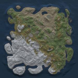 Thumbnail Rust Map: Procedural Map, Size: 4500, Seed: 1436391124, 19 Monuments