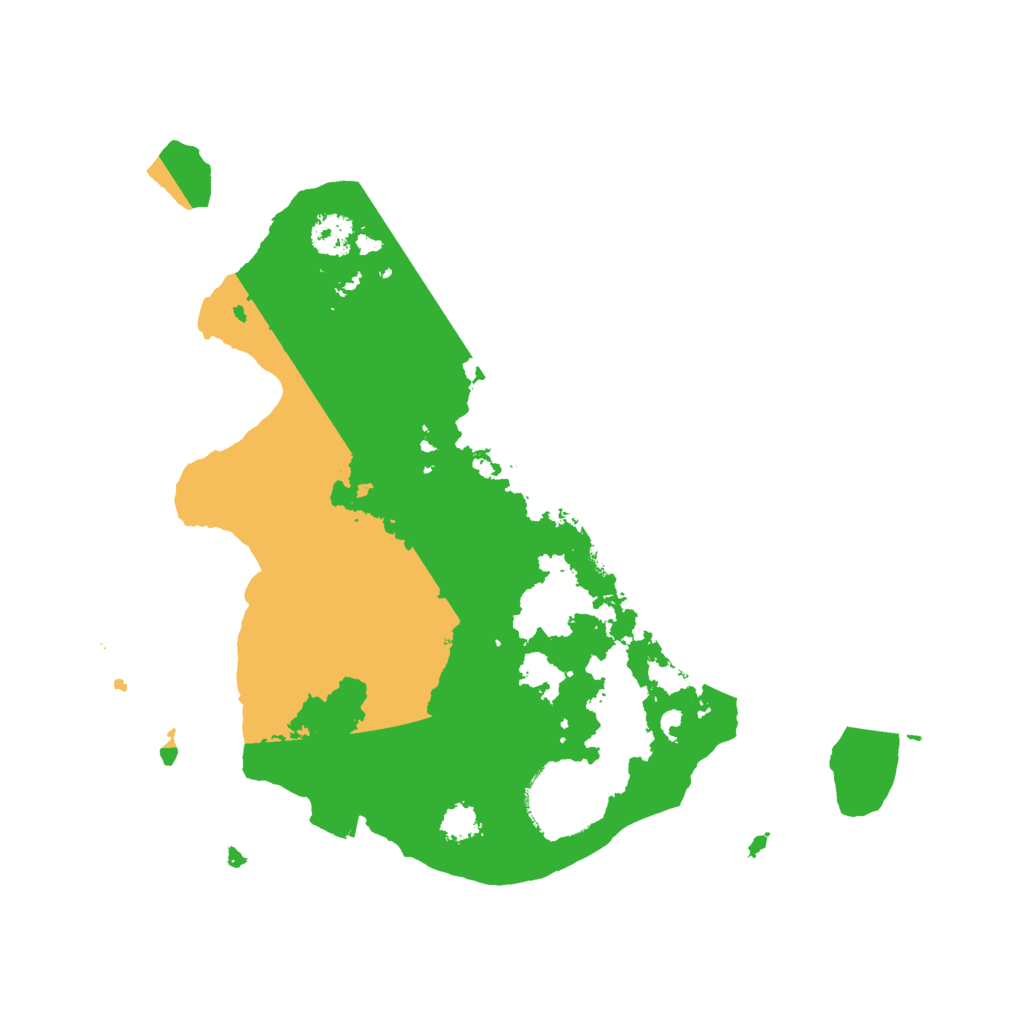 Biome Rust Map: Procedural Map, Size: 2500, Seed: 1333378