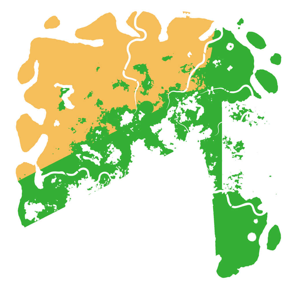 Biome Rust Map: Procedural Map, Size: 6000, Seed: 86753
