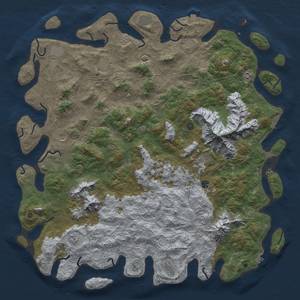 Thumbnail Rust Map: Procedural Map, Size: 6000, Seed: 86753, 19 Monuments